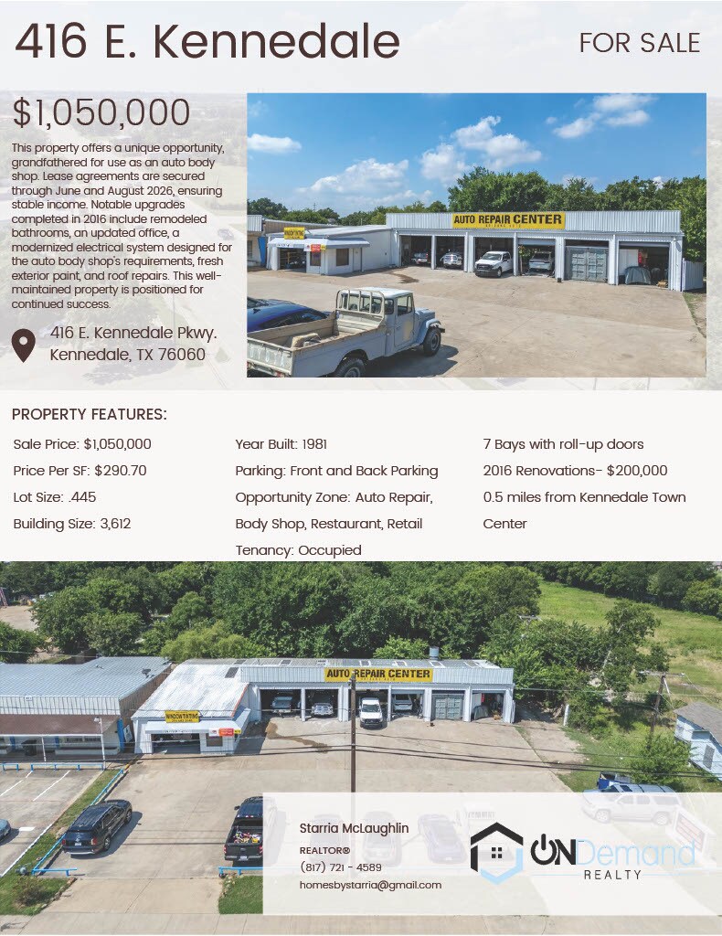 416 E Mansfield Hwy, Kennedale, TX à vendre Autre– Image 1 sur 13