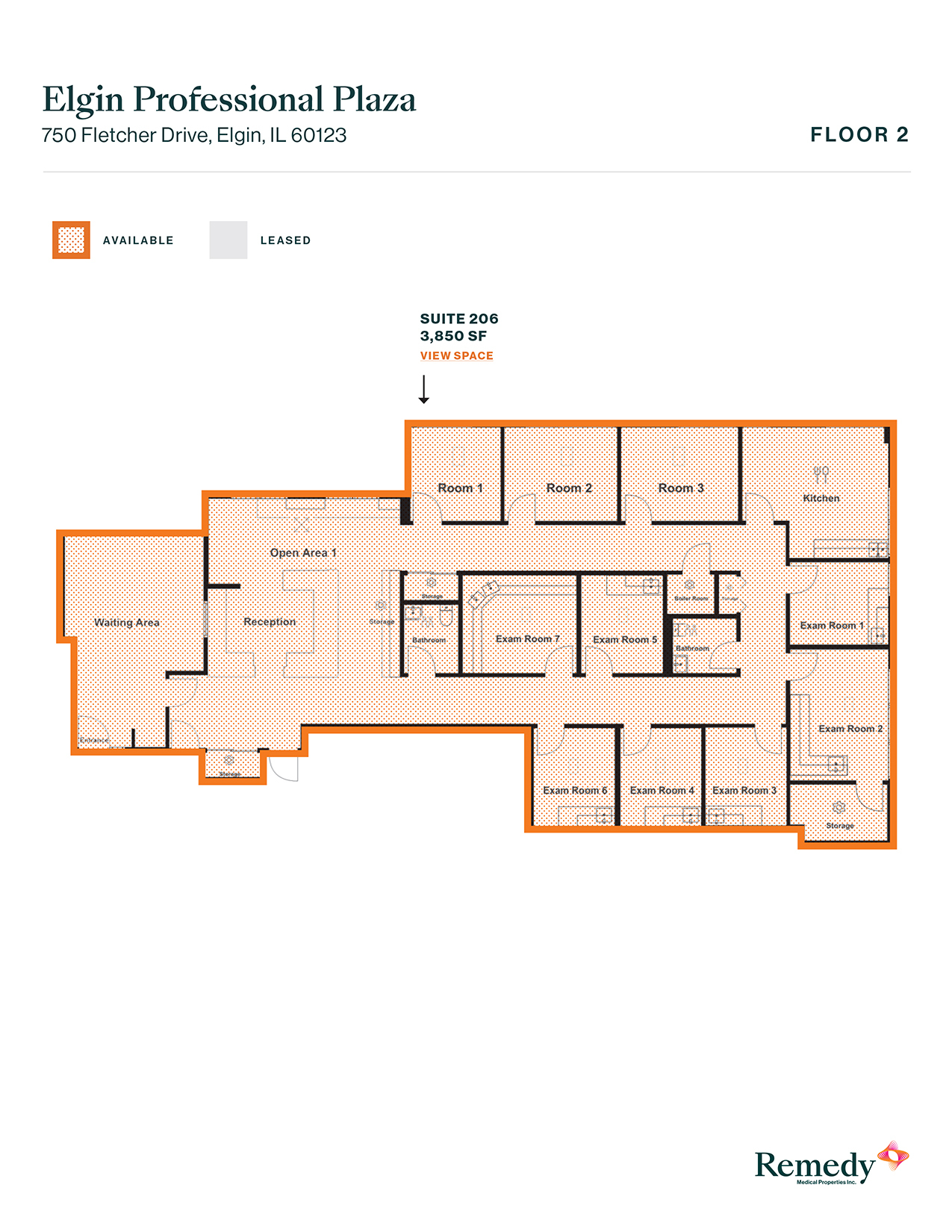 750 Fletcher Dr, Elgin, IL à louer Plan d’étage– Image 1 sur 1