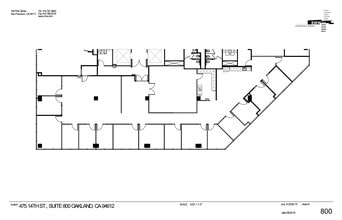 475 14th St, Oakland, CA à louer Plan d’étage– Image 1 sur 1