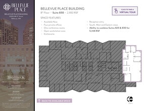 10500 NE 8th St, Bellevue, WA à louer Plan d’étage– Image 1 sur 1