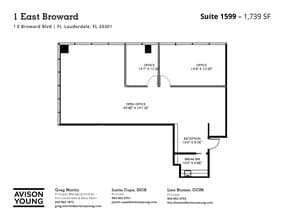 1 E Broward Blvd, Fort Lauderdale, FL à louer Plan d’étage– Image 1 sur 1