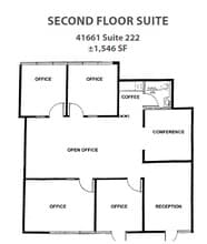 41661 Enterprise Cir N, Temecula, CA à louer Plan d’étage– Image 1 sur 1