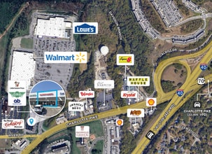 7050-7088 Charlotte Pike, Nashville, TN - VUE AÉRIENNE vue de carte - Image1