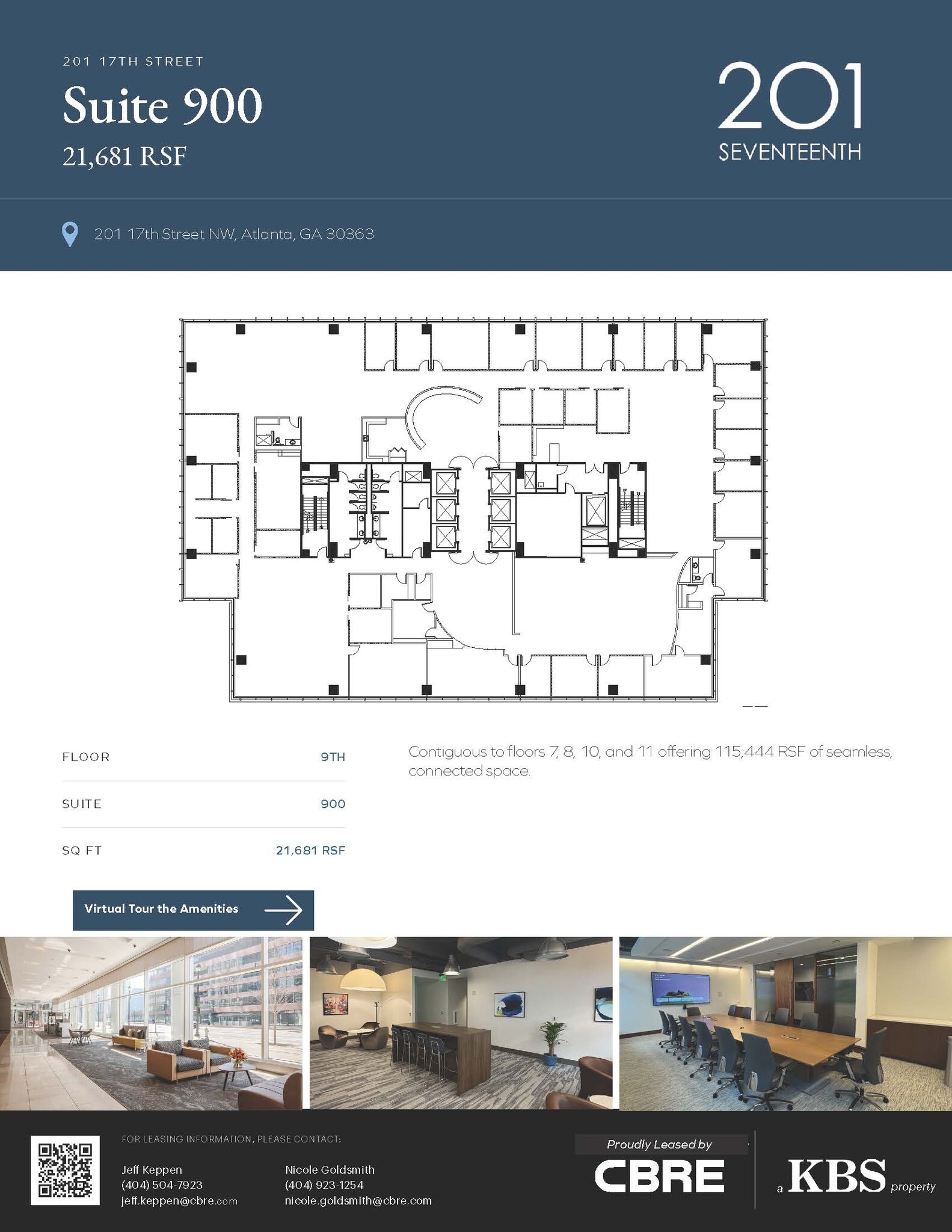 201 17th St NW, Atlanta, GA à louer Plan d’étage– Image 1 sur 1