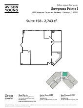 1000 Sawgrass Corporate Pkwy, Sunrise, FL à louer Plan d’étage– Image 1 sur 1