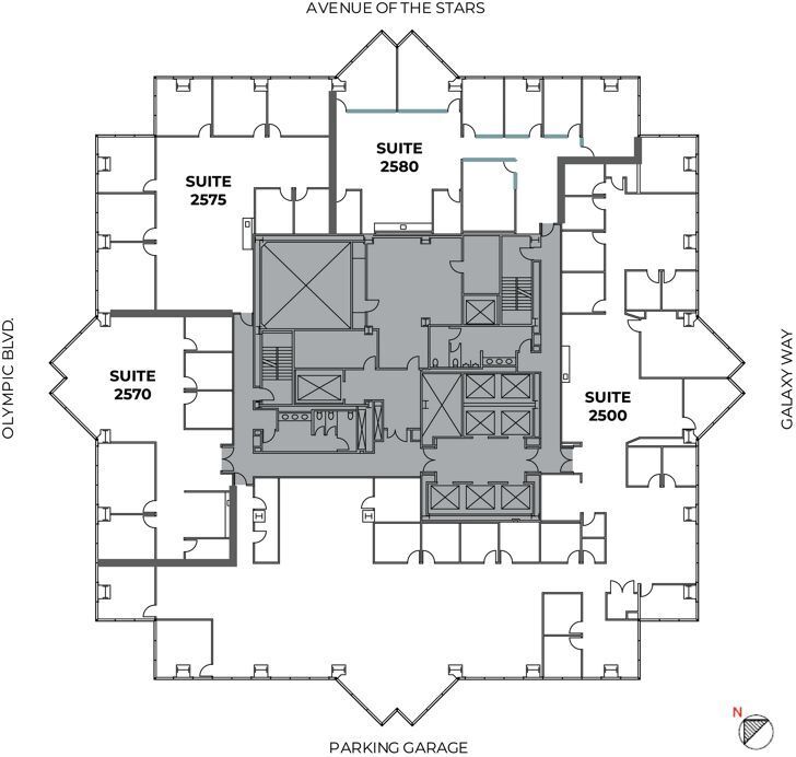 2121 Avenue of the Stars, Century City, CA à louer Plan d’étage– Image 1 sur 1
