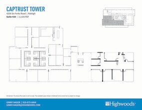 4208 Six Forks Rd, Raleigh, NC à louer Plan d’étage– Image 1 sur 1