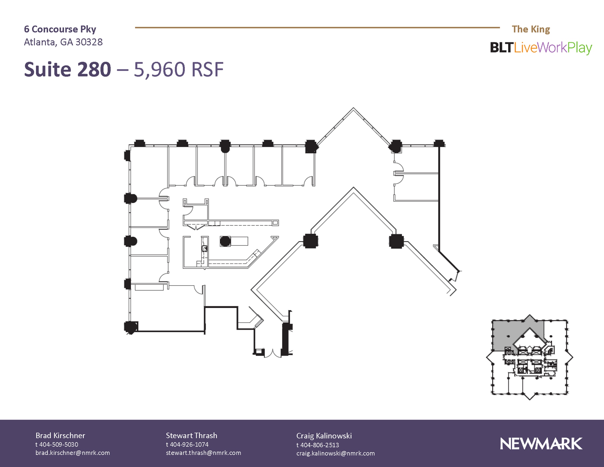 6 Concourse Pky NE, Atlanta, GA à louer Plan d’étage– Image 1 sur 1