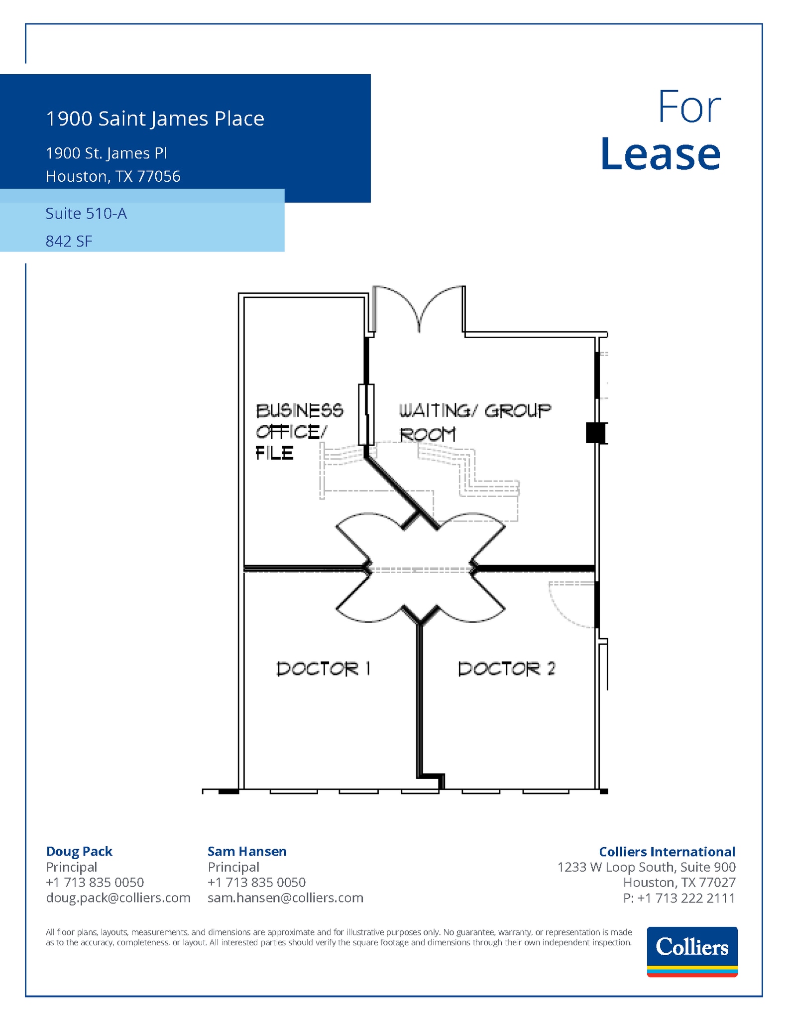 1900 St James Pl, Houston, TX à louer Plan d’étage– Image 1 sur 1