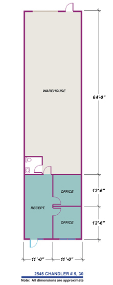 2545 E Chandler Ave, Las Vegas, NV à louer Plan d’étage– Image 1 sur 1