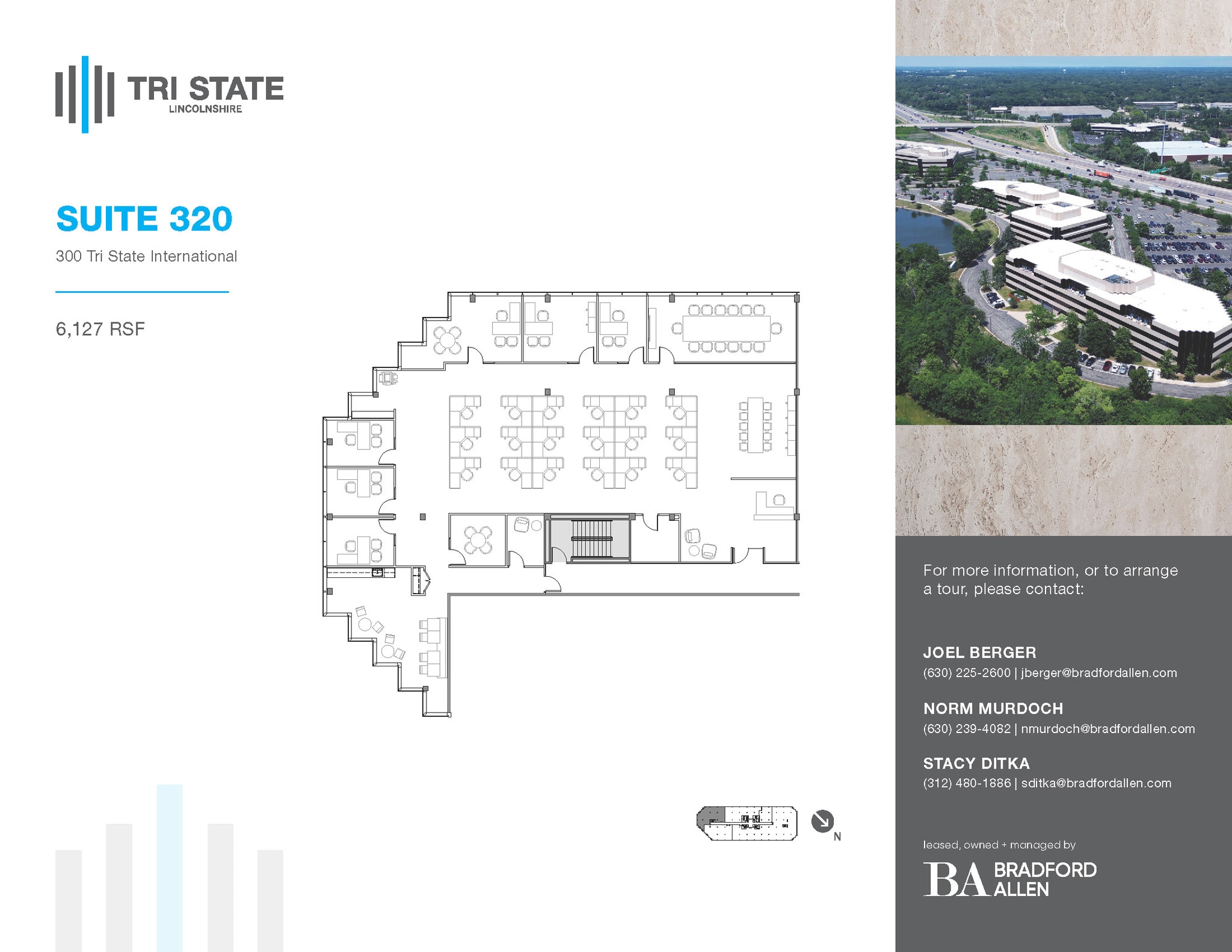 300 Tri State International, Lincolnshire, IL à louer Plan d’étage– Image 1 sur 1