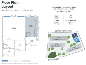 12625 Danielson Ct, Poway, CA à louer Plan d’étage– Image 1 sur 1