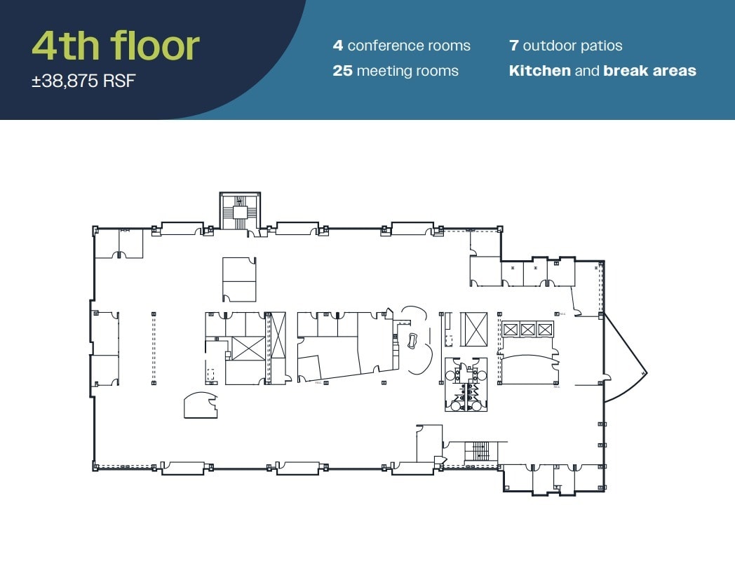 2000 Seaport Blvd, Redwood City, CA à louer Plan d’étage– Image 1 sur 1