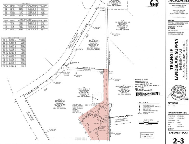 2216 Sedwick Rd, Durham, NC à vendre - Photo de l’immeuble – Image 3 sur 3