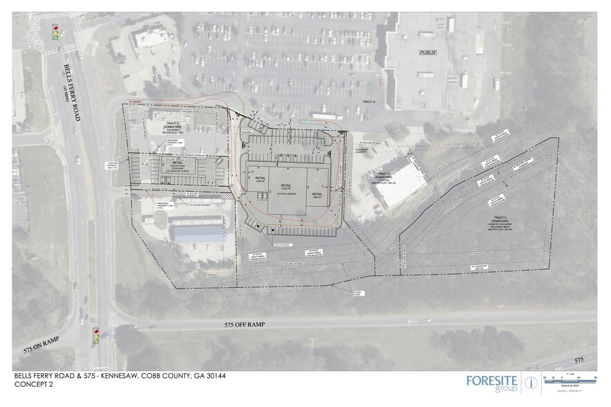 Bells Ferry Rd, Kennesaw, GA à louer - Plan de site – Image 2 sur 5