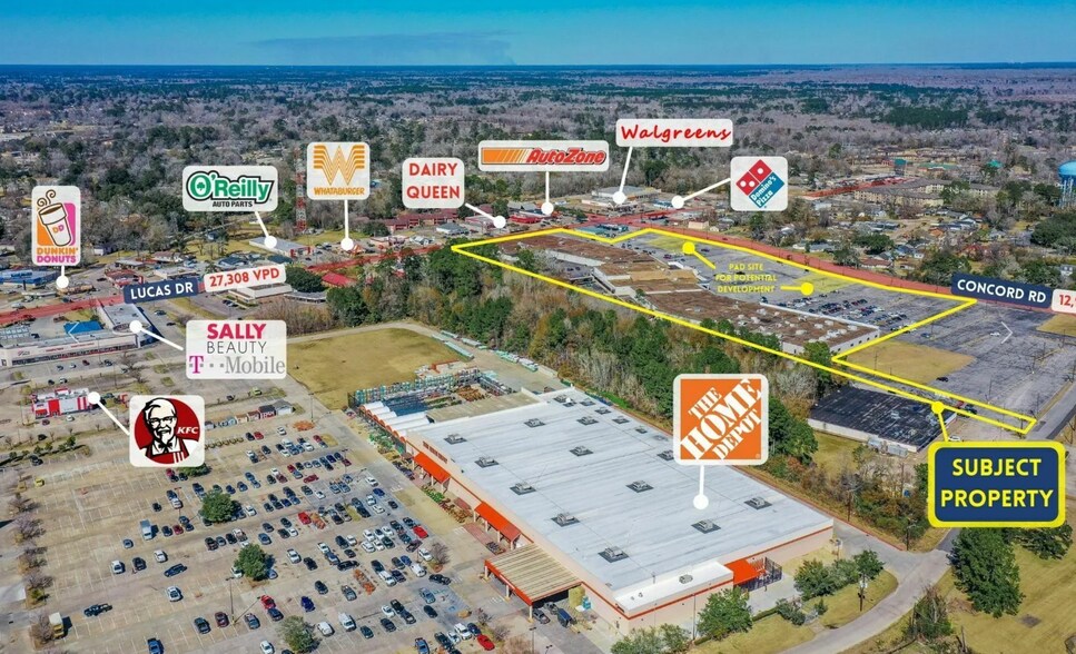 4685-4875 Concord Rd, Beaumont, TX à louer - Photo de l’immeuble – Image 3 sur 4