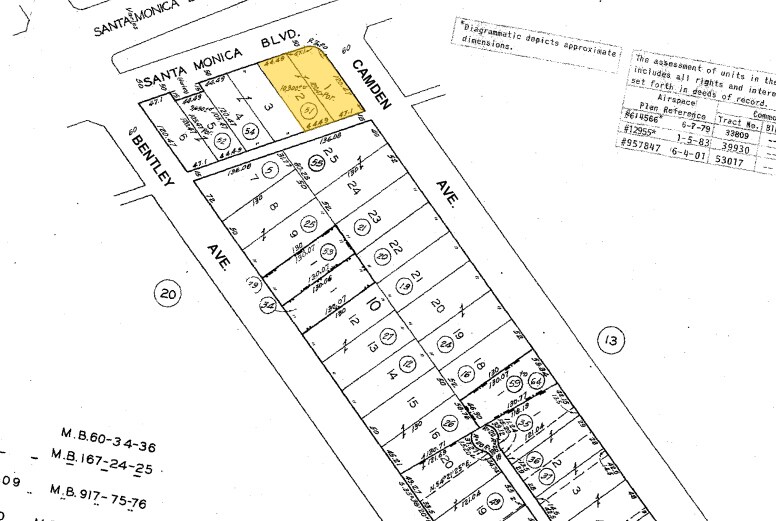 11030 Santa Monica Blvd, Los Angeles, CA à louer - Plan cadastral – Image 2 sur 10
