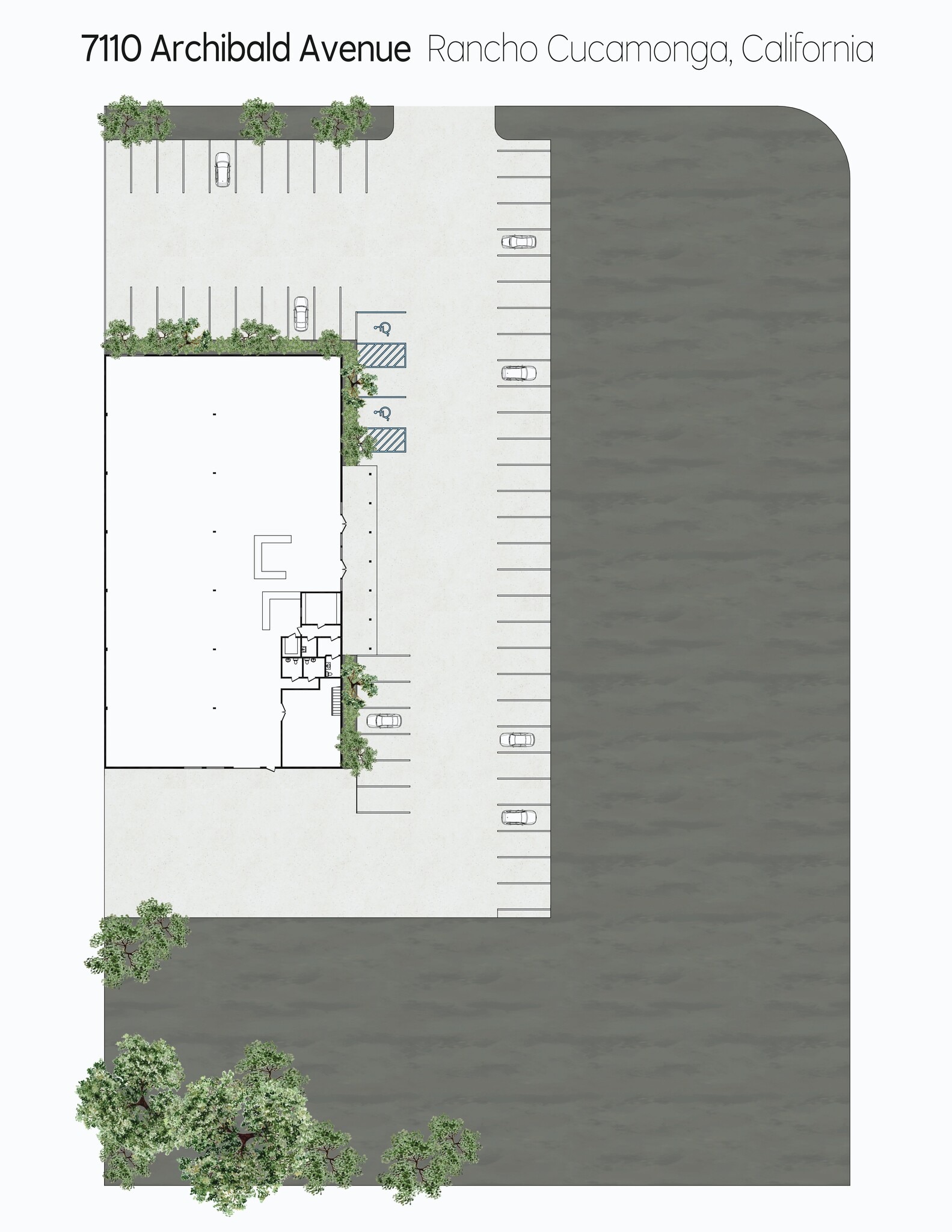 7110 Archibald Ave, Rancho Cucamonga, CA à louer Plan de site– Image 1 sur 1