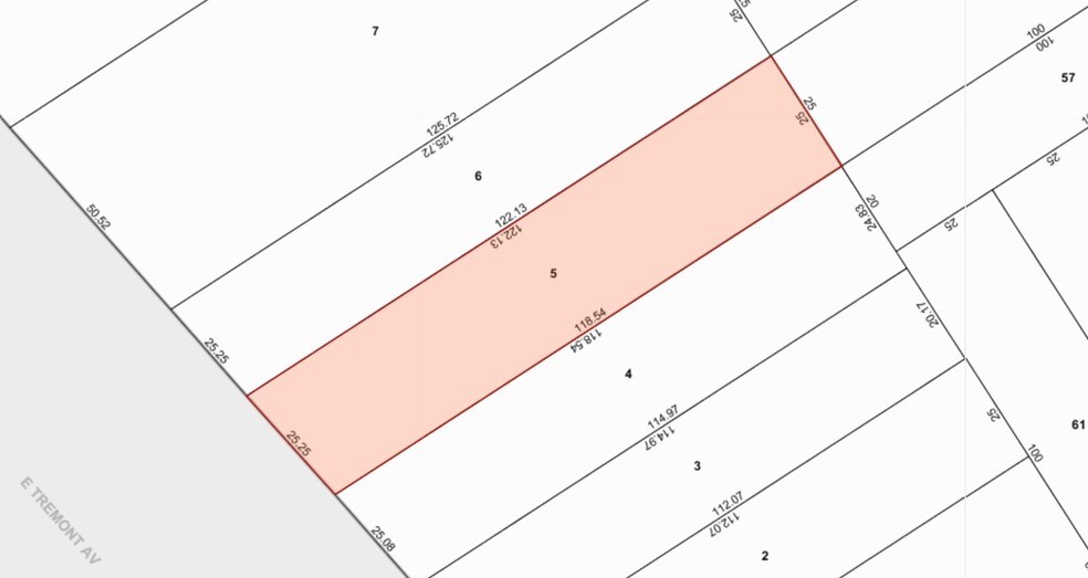 3717 E Tremont Ave, Bronx, NY à louer - Plan cadastral – Image 3 sur 10