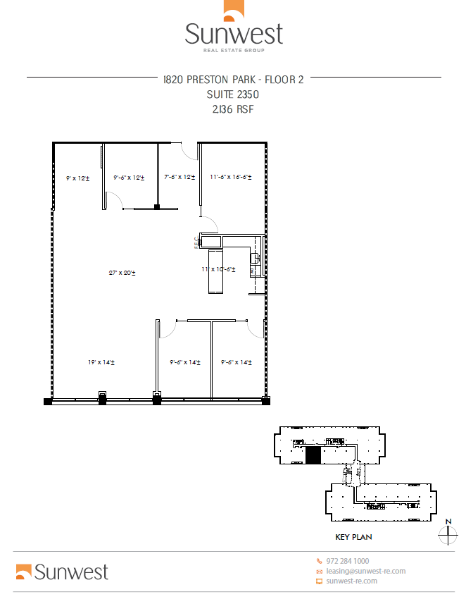1800 Preston Park Blvd, Plano, TX à louer Plan d’étage– Image 1 sur 1