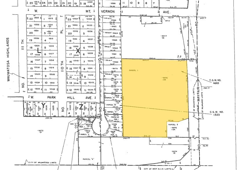 201 N Mayfair Rd, Wauwatosa, WI à louer - Plan cadastral – Image 2 sur 2