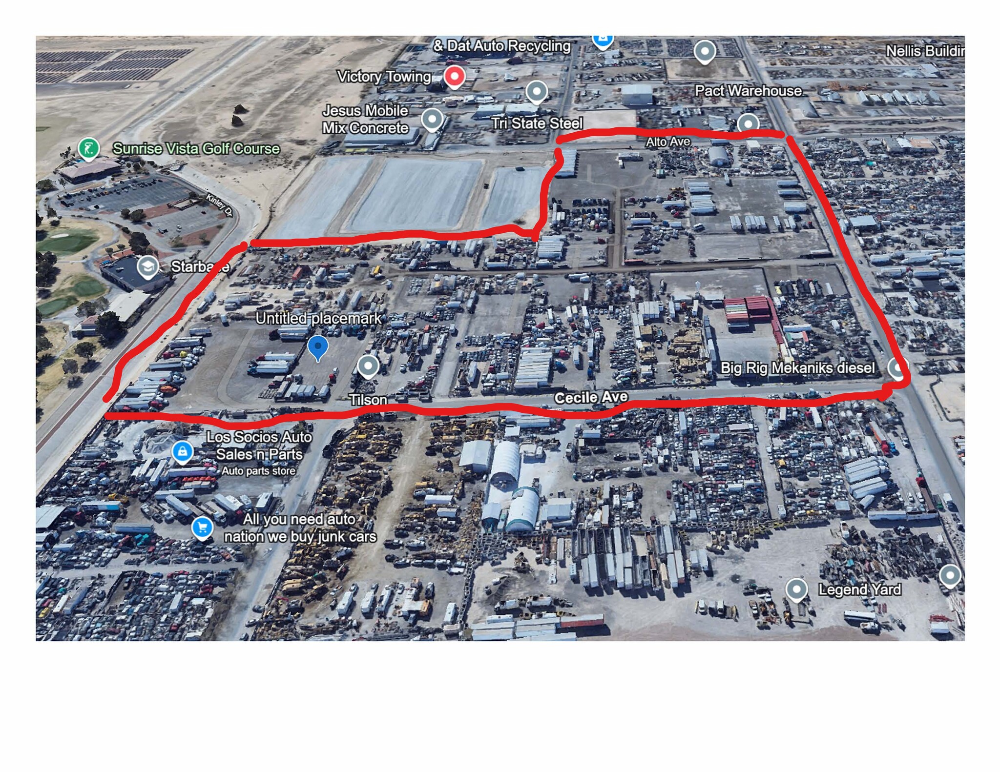 5445 Cecile Ave, Las Vegas, NV à louer Plan de site– Image 1 sur 5