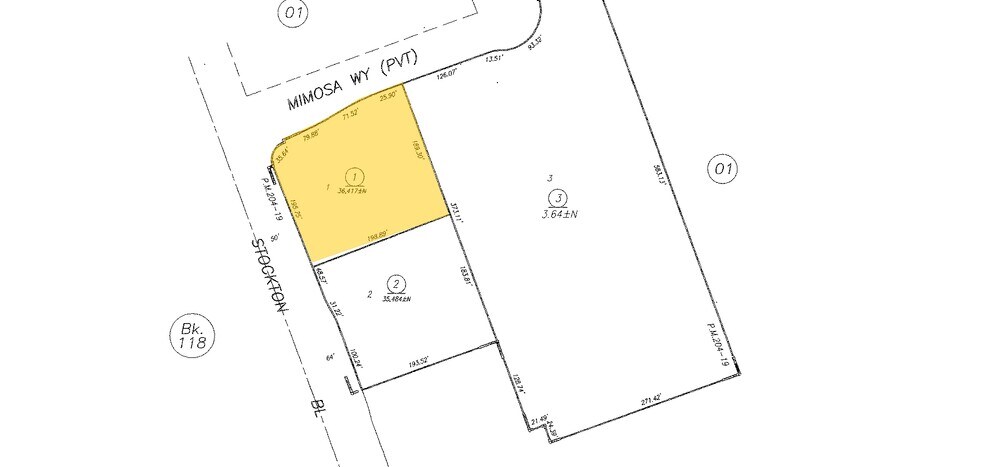 NE Stockton Blvd. & Elsie Ave, Sacramento, CA à louer - Plan cadastral – Image 2 sur 2