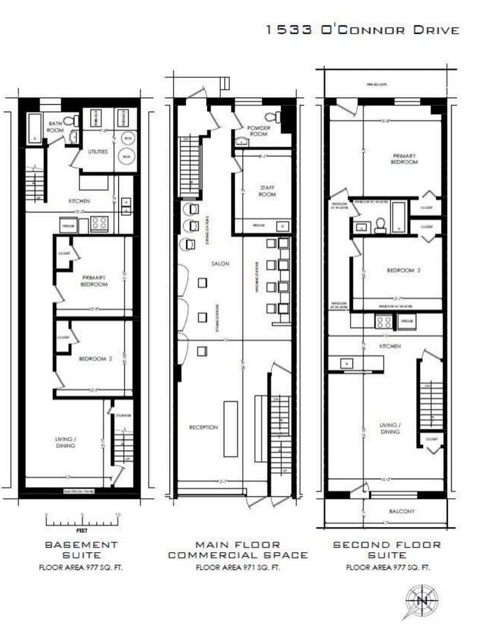 1527-1549 O'connor Dr, Toronto, ON M4B 2V7 - Lot 1533 - - Plan d’étage - Image 1 of 1