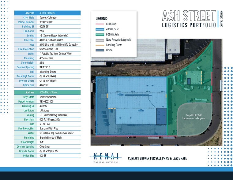 Ash Street Logistics Portfolio portefeuille de 2 biens à vendre sur LoopNet.fr - Plan de site – Image 3 sur 12