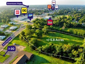 712 N Hervey St, Hope, AR - Vue aérienne vue de carte
