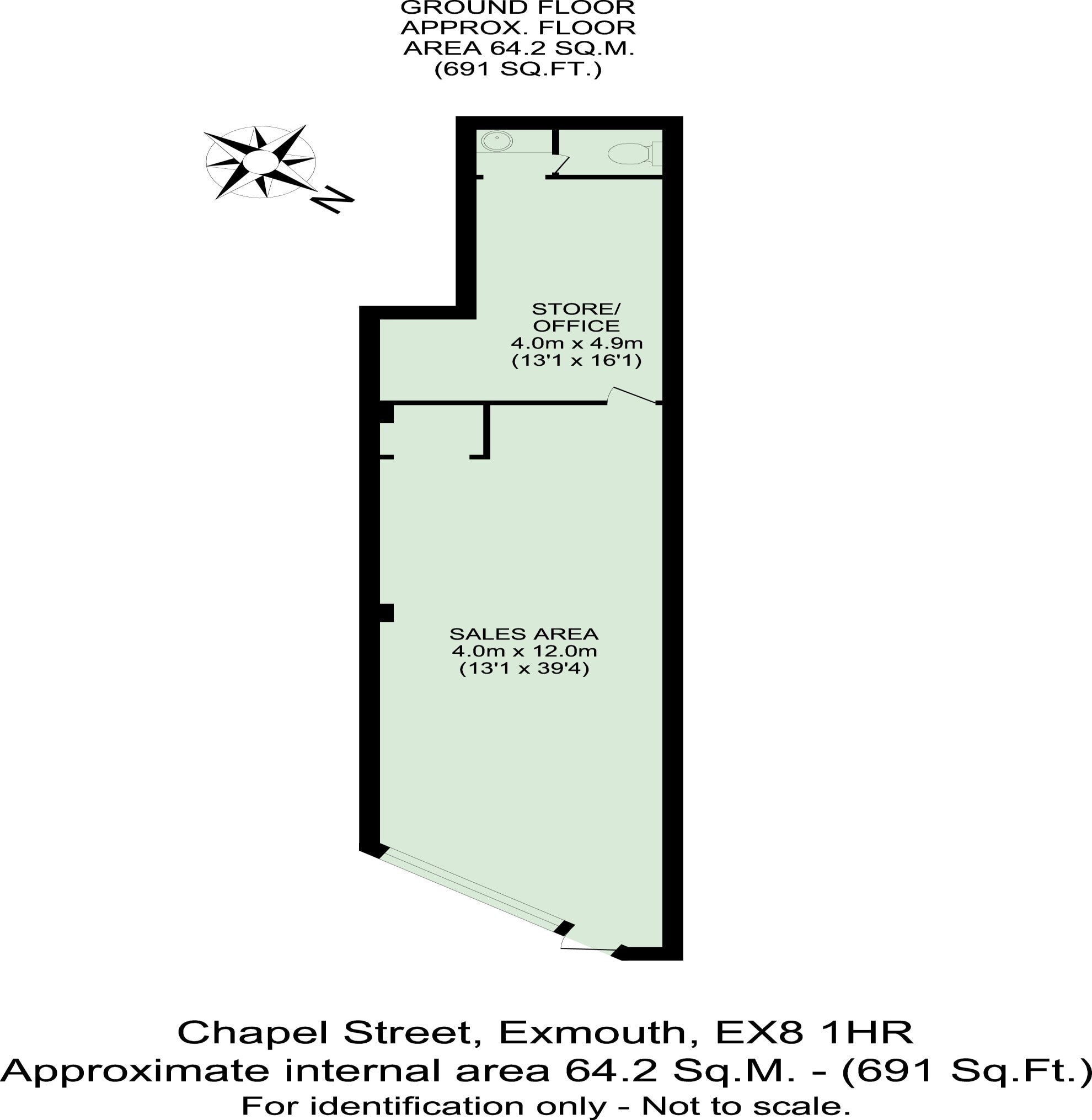 5 Chapel St, Exmouth à louer Plan d’étage– Image 1 sur 2