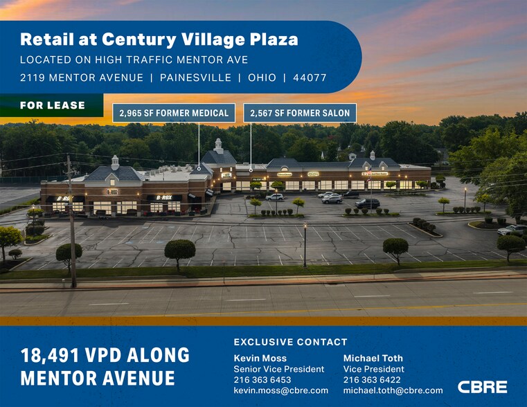 2119-2167 Mentor Ave, Painesville, OH à louer - Photo de l’immeuble – Image 1 sur 8