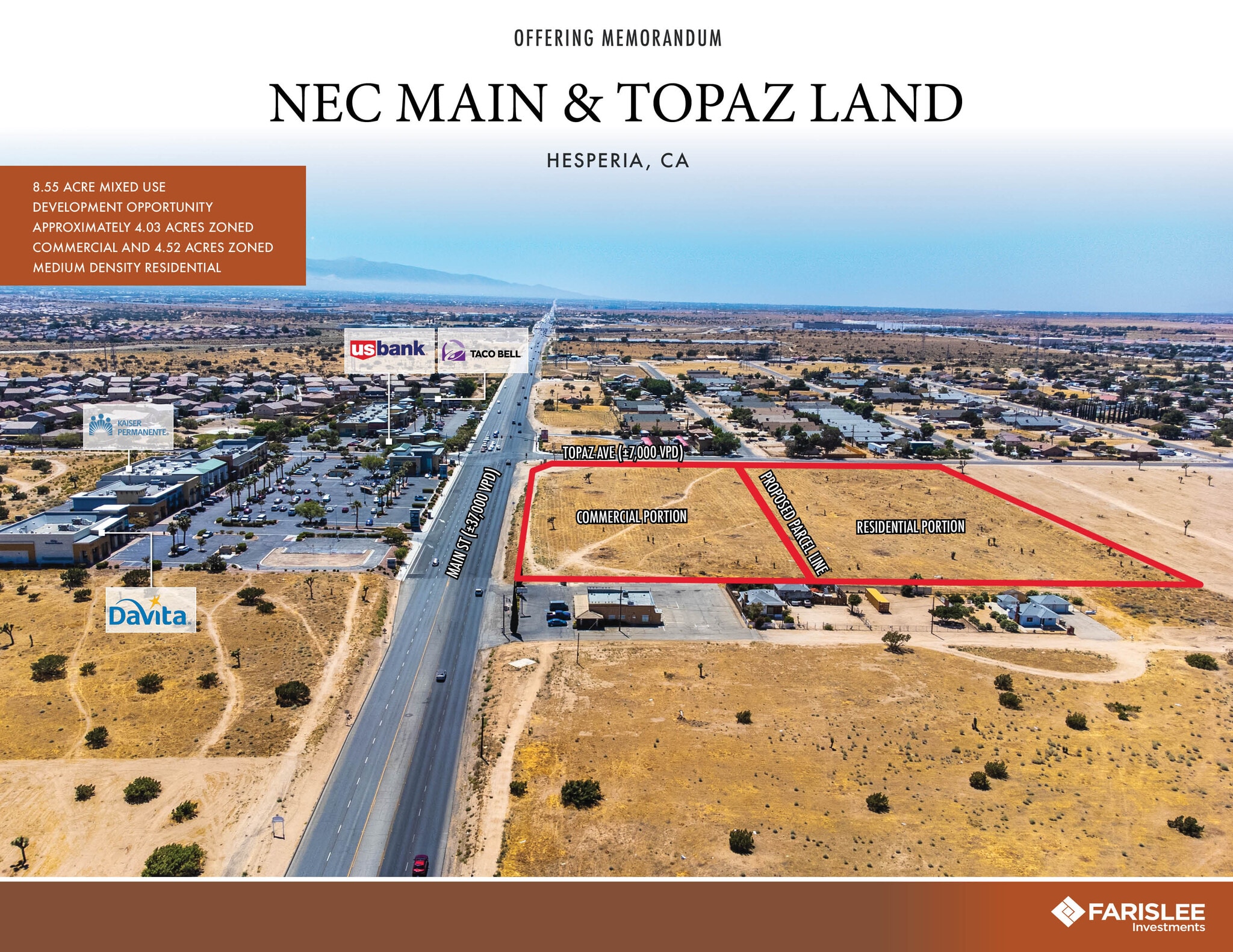 Main St & Topaz Ave., Hesperia, CA à vendre Photo principale– Image 1 sur 8