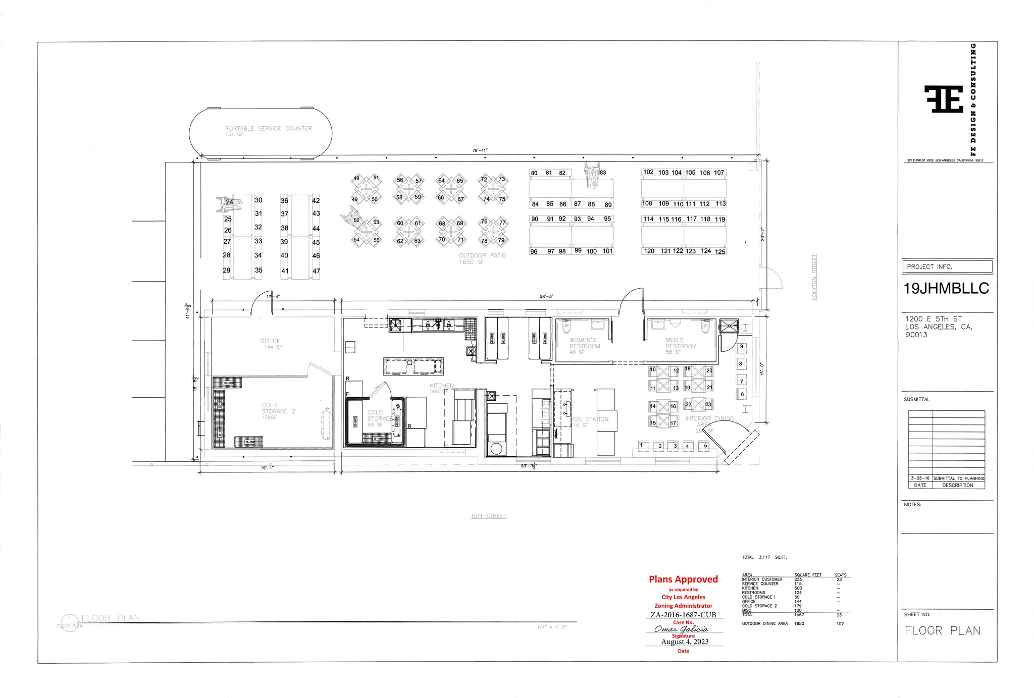 1200 E 5th St, Los Angeles, CA à louer Plan de site– Image 1 sur 1