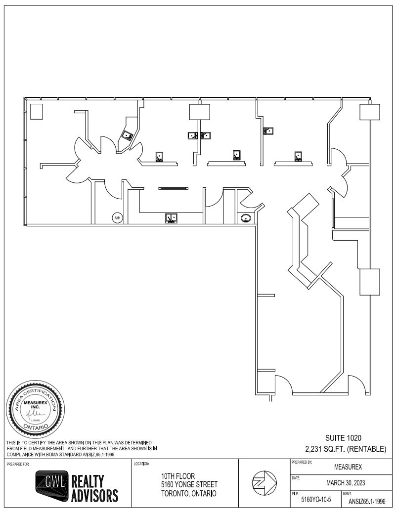 5150-5160 Yonge St, Toronto, ON à louer Plan d’étage– Image 1 sur 1