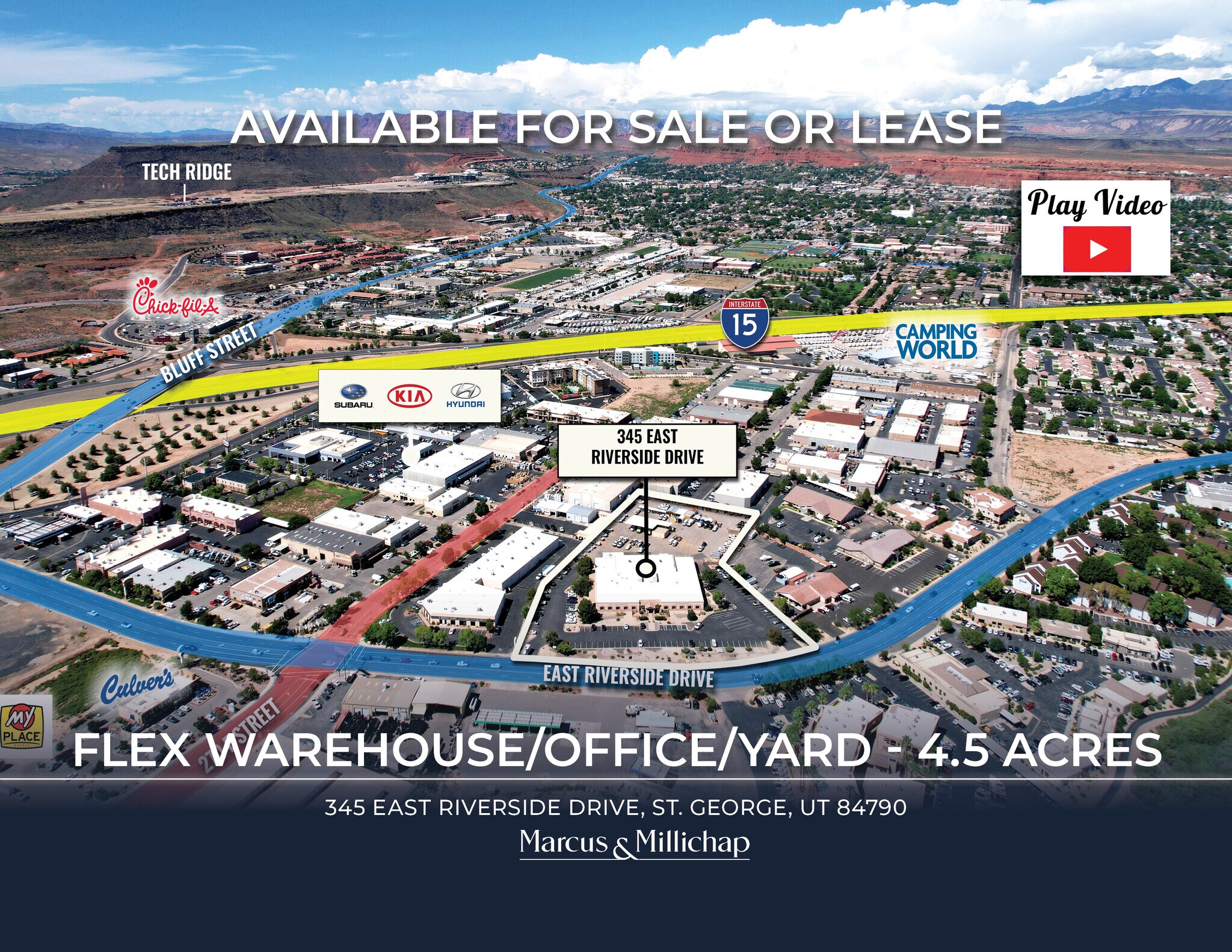 345 E Riverside Dr, Saint George, UT à louer Photo de l’immeuble– Image 1 sur 29