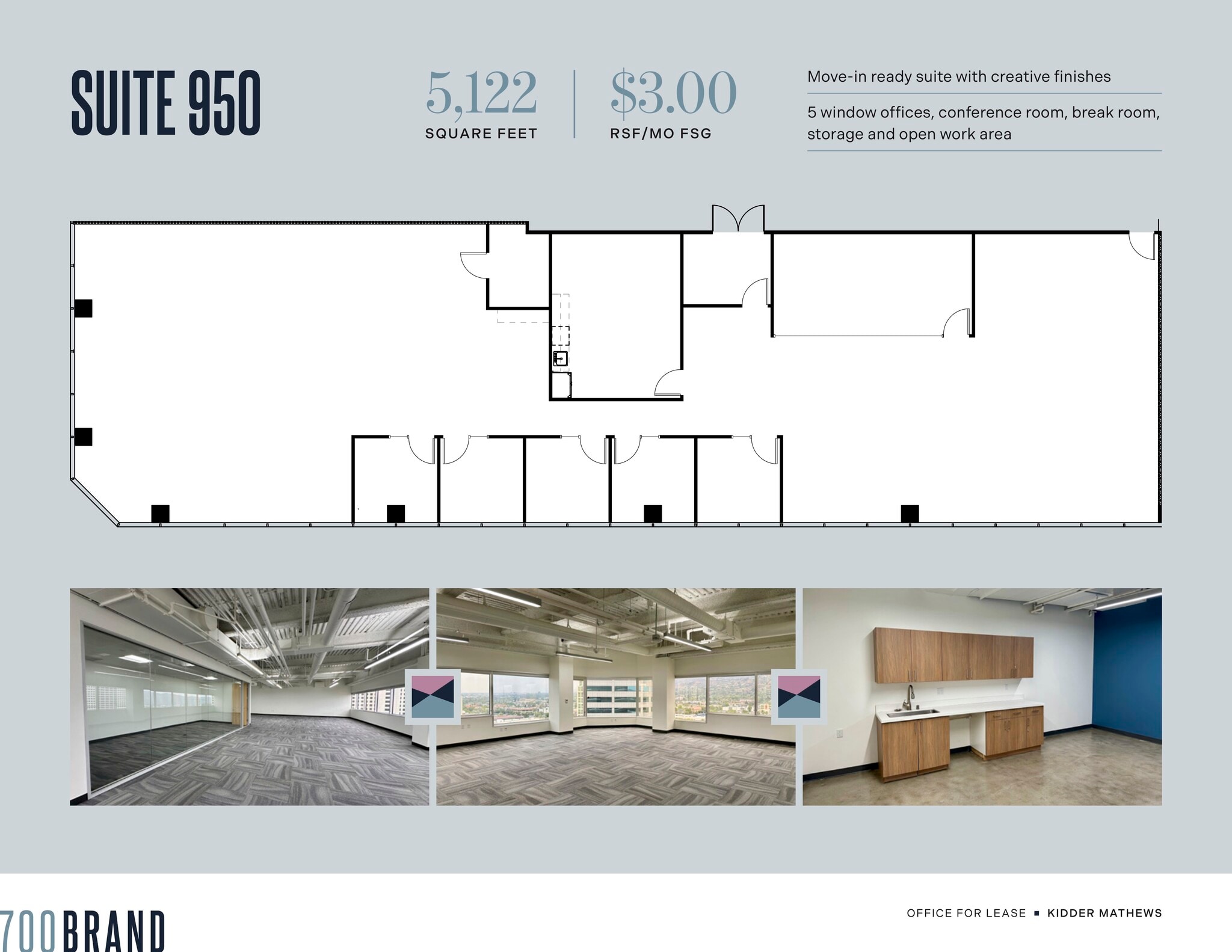 700 N Brand Blvd, Glendale, CA à louer Plan d’étage– Image 1 sur 6