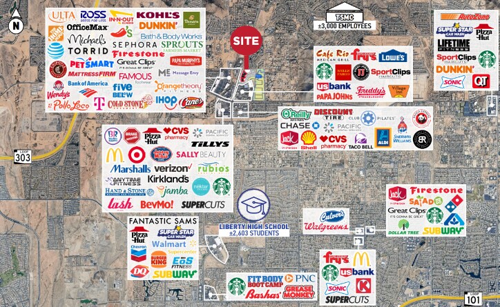 25710 N Lake Pleasant & Happy Valley, Peoria, AZ à louer - Aérien – Image 3 sur 3