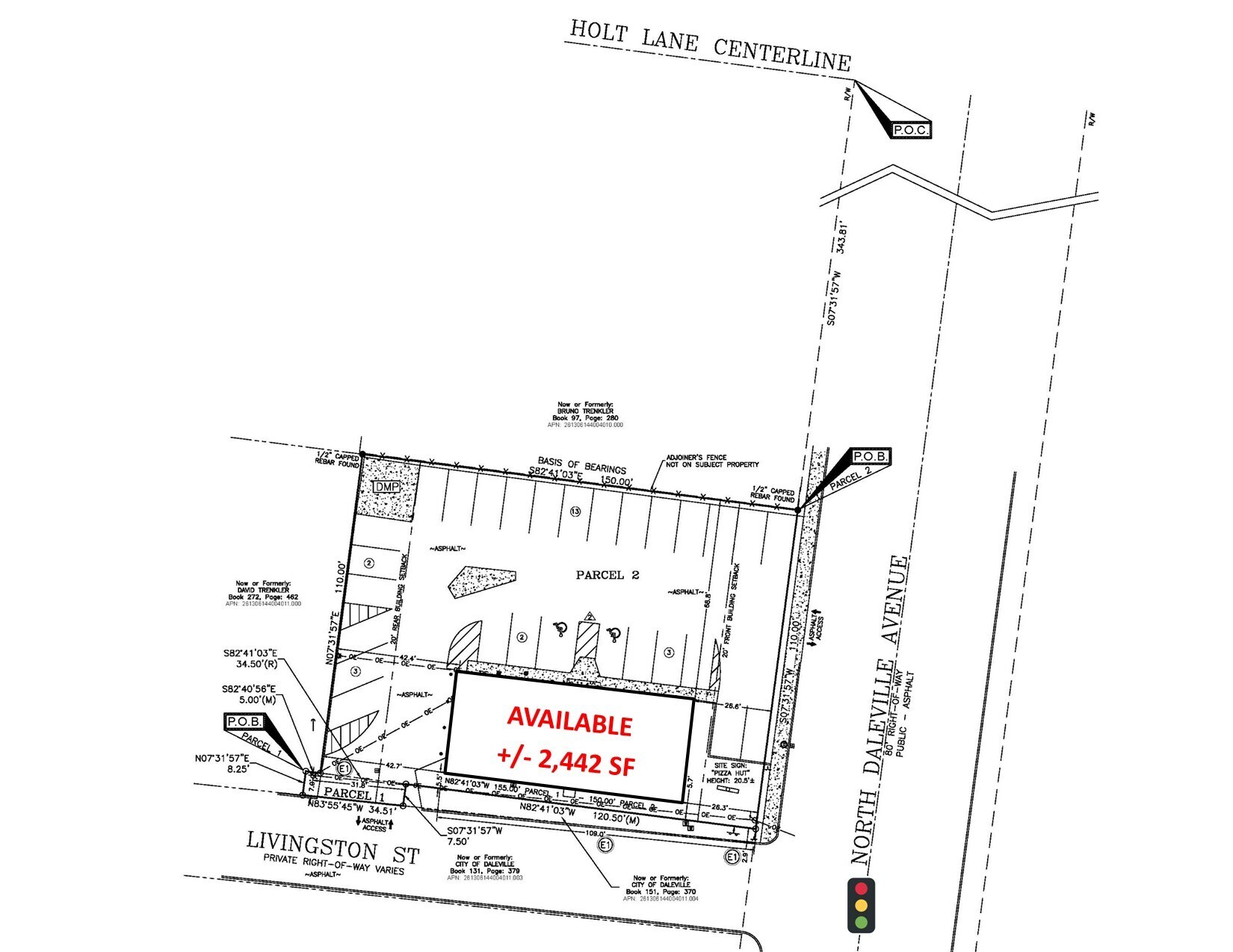 609 N Daleville Ave, Daleville, AL à louer Plan de site– Image 1 sur 1