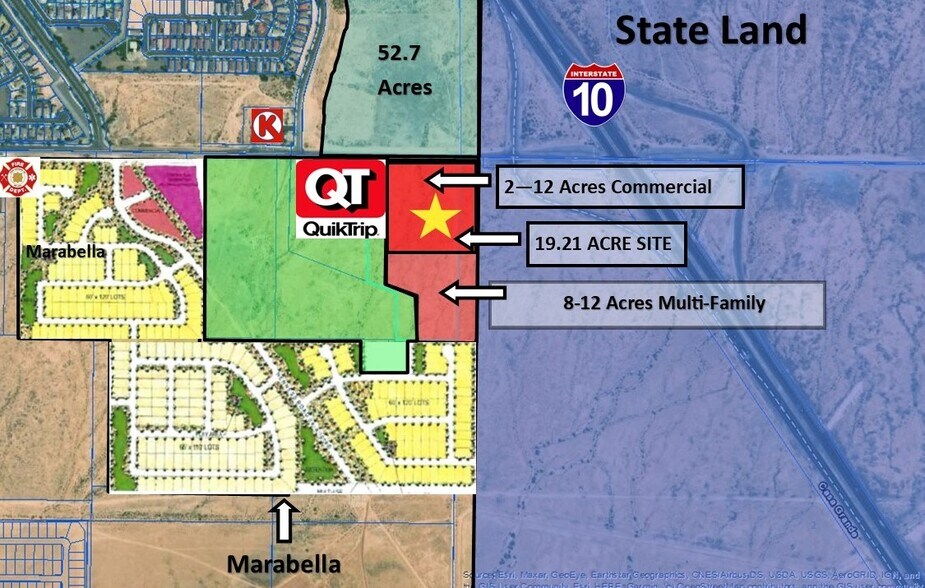 SWC McCartney Rd & I-10, Casa Grande, AZ à vendre - Aérien – Image 2 sur 7