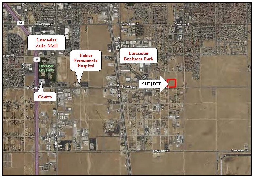 Avenue L, Lancaster, CA à vendre - Aérien – Image 3 sur 4