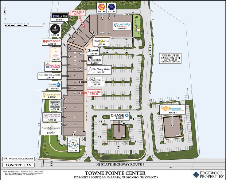 357-359 US Highway 9, Manalapan, NJ à louer - Plan de site – Image 2 sur 8