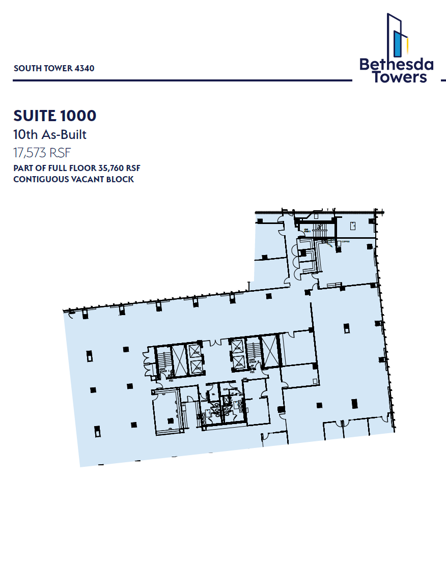 4340 East-West Hwy, Bethesda, MD à louer Plan d’étage– Image 1 sur 1