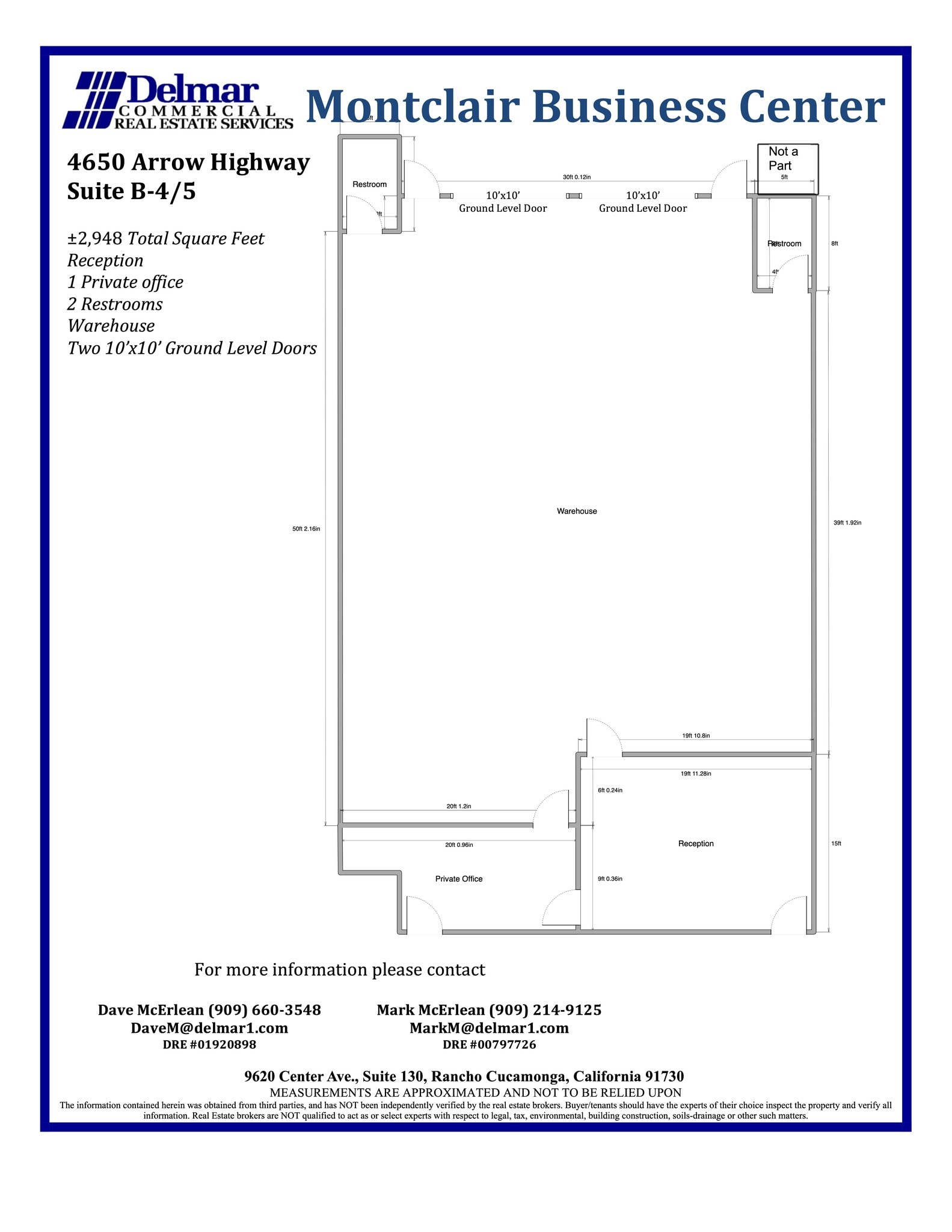 4650 Arrow Hwy, Montclair, CA à louer Plan de site– Image 1 sur 1