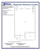 4650 Arrow Hwy, Montclair, CA à louer Plan de site– Image 1 sur 1