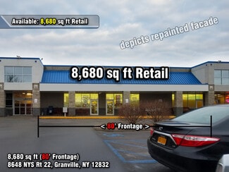 Plus de détails pour 8648 State Route 22, Granville, NY - Local commercial à louer