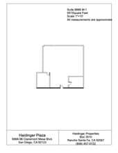 8888 Clairemont Mesa Blvd, San Diego, CA à louer Plan d’étage– Image 1 sur 1