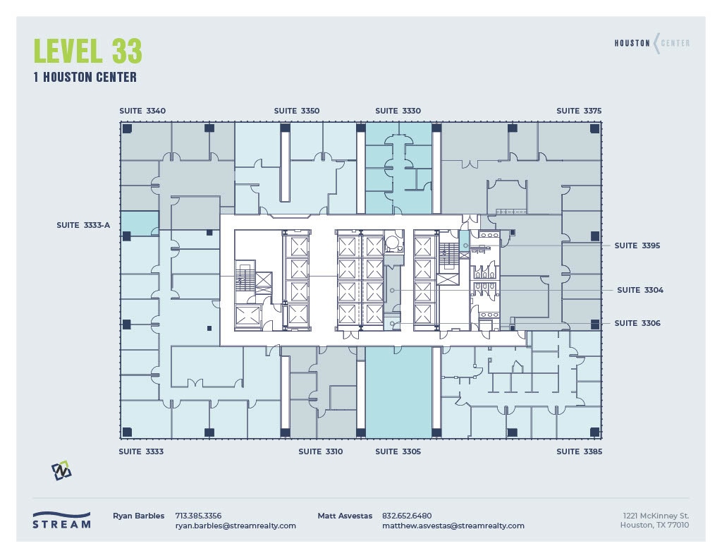 1221 McKinney St, Houston, TX à louer Plan d’étage– Image 1 sur 1
