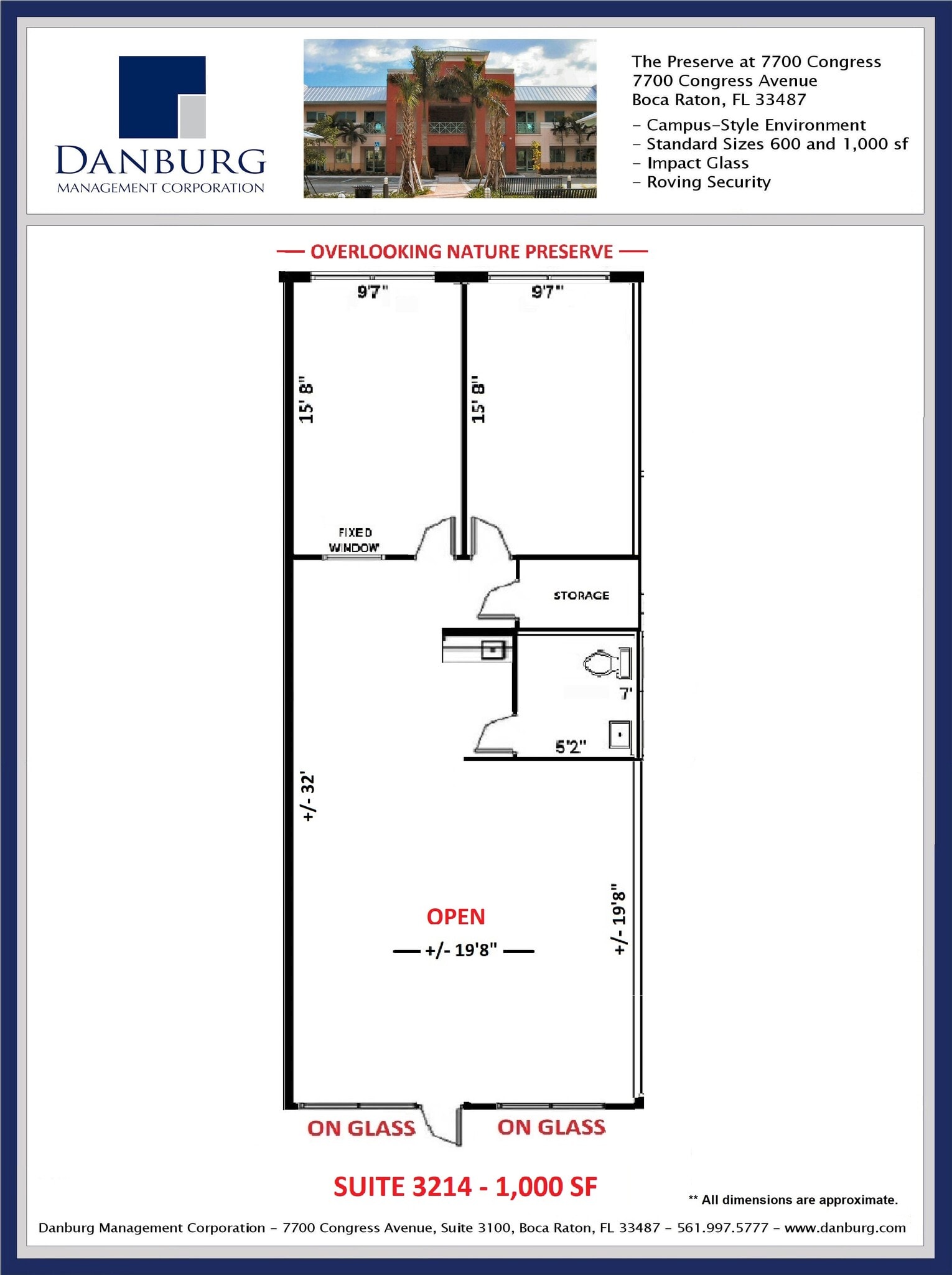 7700 Congress Ave, Boca Raton, FL à louer Plan d’étage– Image 1 sur 1