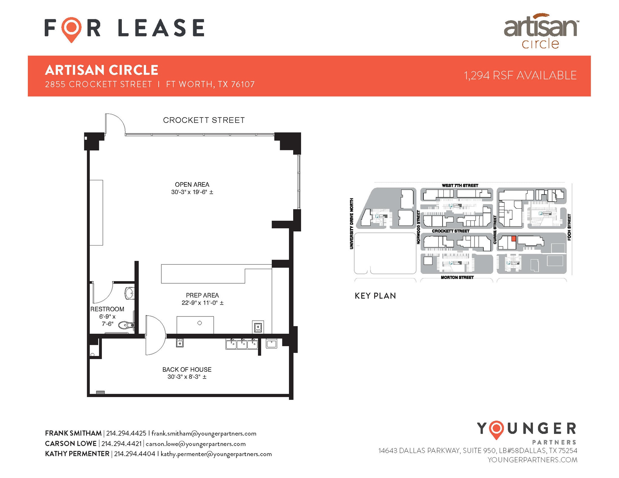 2973 W 7th St, Fort Worth, TX à louer Plan d’étage– Image 1 sur 1